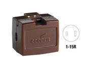 Cord End Straight Blade Outlet For 18 2 Spt 1 Brown Finish BP2607B SP