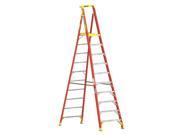 PD6210 10 ft. Type IA Fiberglass Podium Ladder