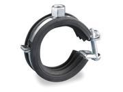 CADDY Cushioned Pipe Clamp Electro Galvanized Steel EPDM SBR Rubber 454002