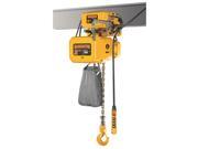 HARRINGTON NERM050L L 20 Electric Chain Hoist w Trolley 10 000 lb G9857793