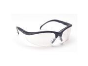 Safety Glasses Indoor Outdoor Matte Black Frame Clear