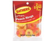 2.75oz Peach Rings 10131 Pack of 12