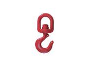 CROSBY 1048612 Swivel Hook Carbon Steel 2000 lb. Red