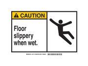 BRADY 83887 Safety Sign Label 5 In. W 3 1 2 In. H