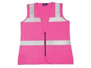 ERB SAFETY High Visibility Vest Unrated Pink L S721 61911