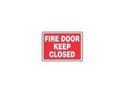 ACCUFORM SIGNS Fire Door Sign 10 x 14In WHT R PLSTC ENG MEXT510VP