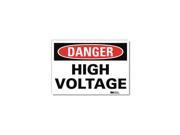 LYLE Danger Sign 14x10 In. English U1 1013 RD_14X10
