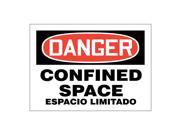Danger Sign Accuform Signs 219079 10X14A 10 Hx14 W