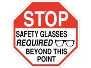 BRADY Safety Sign 18 x 18In Black and Red Wht 124542