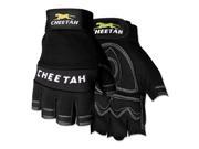 Cheetah 935CHFL Fingerless Gloves Large Black 935CHFLL