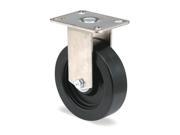 6 Light Medium Duty Rigid Plate Caster 450 lb. Load Rating