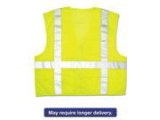 Luminator Safety Vest Lime Green w Stripe Medium CL2LCM