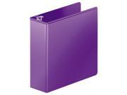 Heavy Duty D Ring View Binder w Extra Durable Hinge 3 Cap Purple