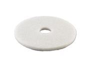 Standard Polishing Floor Pads 16 Diameter White 5 Carton 4016 WHI