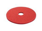 Premiere Pads 4017RED Standard 17 Inch Diameter Buffing Floor Pads Red