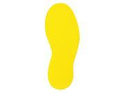 BRADY Floor Marking Tape Right Foot Yellow 121406