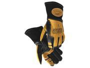Caiman Size XL Top Grain Cowhide 18326 Glove Black Gold 1832 6