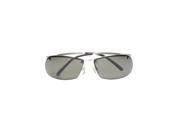 Chrome Metal Safety Glasses W Polarized Gray Len