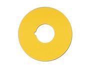 OMRON STI Blank Legend Plate Round Yellow 11001 6115