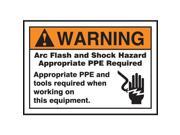 ACCUFORM SIGNS Label 7x10 Warning Arc Flash and LELC321