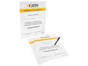 Certificate Certificate Ghs Safety GHS1016