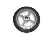 Wesco 150120 2 in. W x 8 in. H x 8 in. DCast Iron Center Moldon Rubber Wheel HB