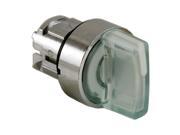 22mm LED 3 Position Illuminated Selector Switch Operator Metal White