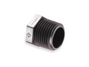 THOGUS TP4008 P Plug 1 2 In NPT 150 PSI Poly Black PK 10