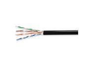 GENSPEED 5136100 Cable Cat 5e 24 AWG 100 ft Black G7862696