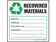 ACCUFORM SIGNS MHZW43EVC Recycle Label 4 In. H 4 In. W PK100 G3986631