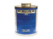 EZ WELD Cement Blue 32 oz. for PVC Pipe And Fittings 22204