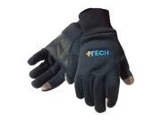 Touchscreen Winter Gloves Fleece Lining Elastic Cuff Black S PR 1