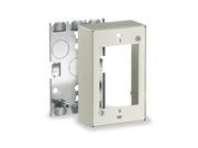 Steel Switch and Receptacle Box For Use With 500 and 750 Raceways Ivory