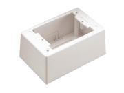 PVC Deep Junction Box For Use With Pan Way® T 45 Raceway Off White