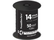 SOUTHWIRE COMPANY Building Wire THHN 14 AWG Black 50ft 11579041