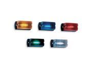 FEDERAL SIGNAL Warning Light LED Green Surface Rect 5 L LP1 012G