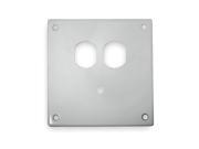 White Duplex Receptacle Telephone Wall Plate Steel Number of Gangs 2