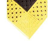 Drainage Mat Black with Yellow Border 4 ft. x 2 ft. 6 PVC 1 EA