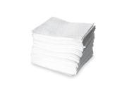 18 x 16 Heavy Absorbent Pad for Oil Only Petroleum White; PK100
