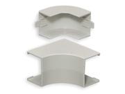 PVC Internal Elbow Base and Cover For Use With Lan Trak® Raceway White