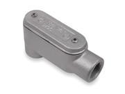 Conduit Outlet Body w Cover Iron LB Body Style Threaded Flat Back