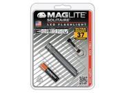 Maglite Solitaire Gray LED 37 Lumens Flashlight w Lanyard Battery SJ3A096