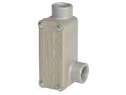 Conduit Outlet Body w Cover Iron LR Body Style Threaded Flat Back