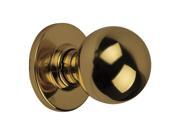 Storeroom Knob Lockset Polished Brass Finish Medium Duty