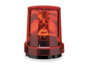 FEDERAL SIGNAL Warning Light Incandescent Red 120VAC 121S 120R