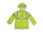 Nasco Arc Flash Rain Jacket with Hood Lime Yellow 4XL 1503JFY4