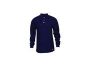 NATIONAL SAFETY APPAREL Flame Resistant Henley Shirt C54PIBSLSXL