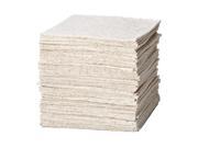 19 x 15 Heavy Absorbent Pad for Oil Based Liquids White 100PK