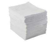 17 x 15 Heavy Absorbent Pad for Oil Based Liquids White 100PK