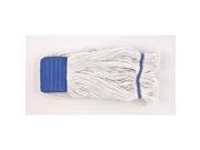 Looped End Wet Mop White Blue Headband O dell Corporation 1200XL WHITE